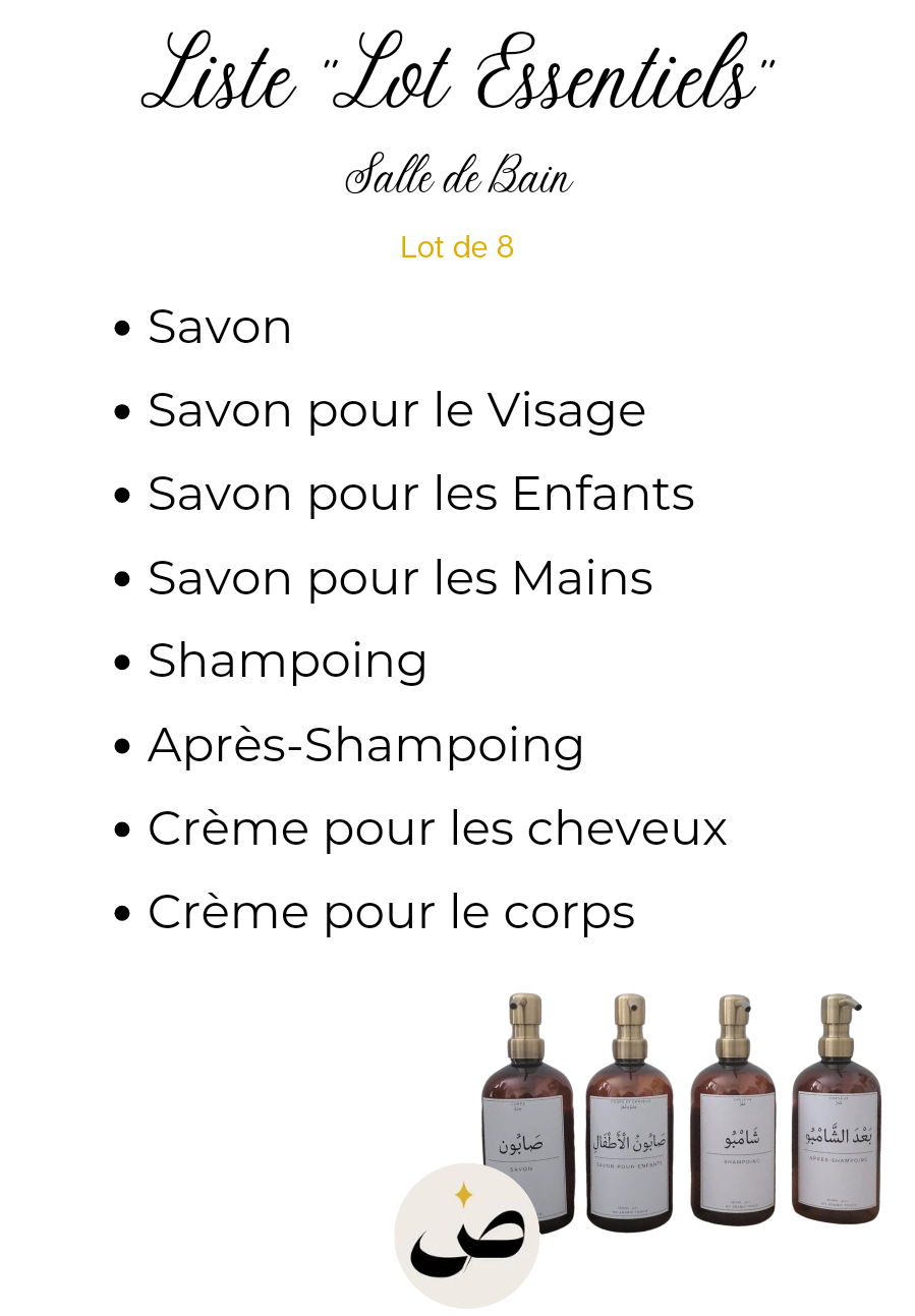 Distributeurs de Savon (1 à 8 étiquettes)